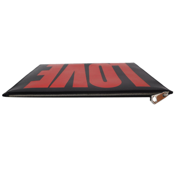 GIVENCHY LOVE Leather Zip Clutch bag Black