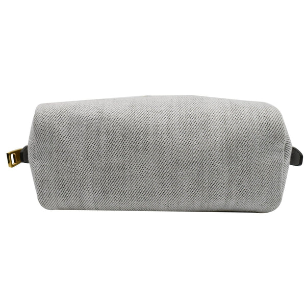 Prada Milano Denim Canvas Pouch Bag Grey - Dallas Handbags