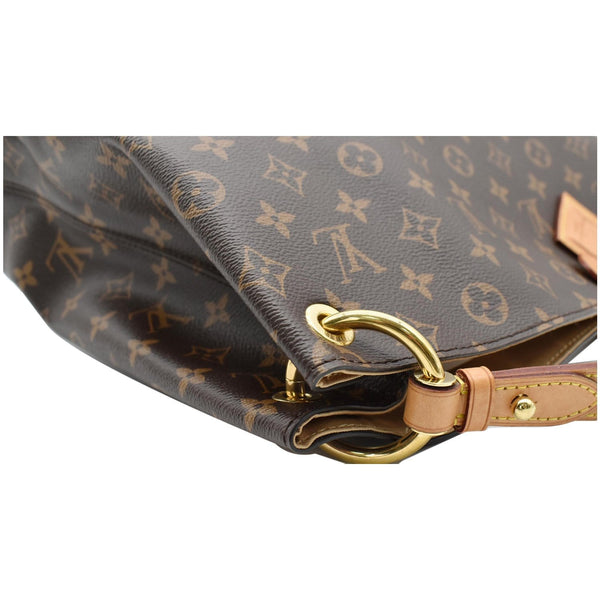 LOUIS VUITTON  Graceful MM Monogram Canvas Shoulder Bag Brown