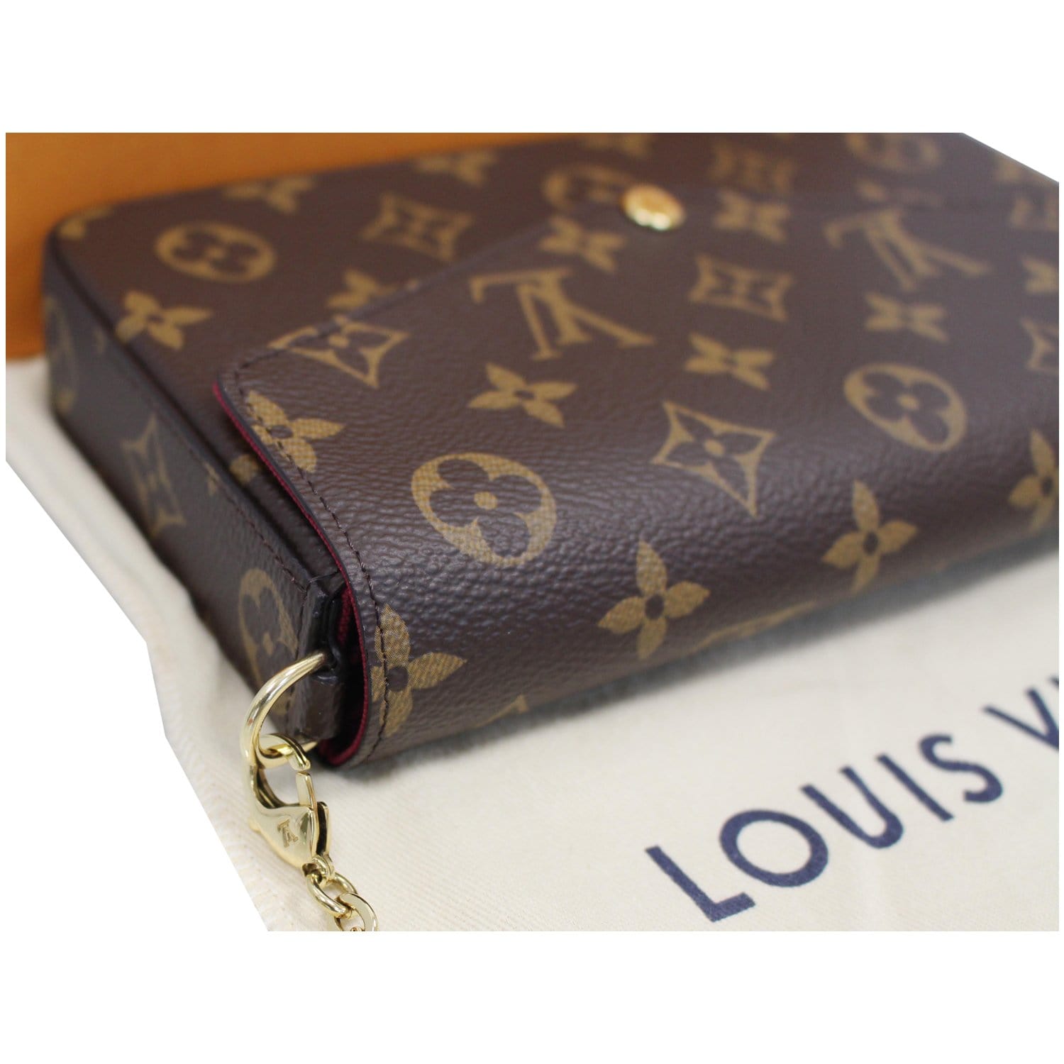 Louis Vuitton Pochette Felice Chain wallet Shoulder Bag Monogram Brown  M6127