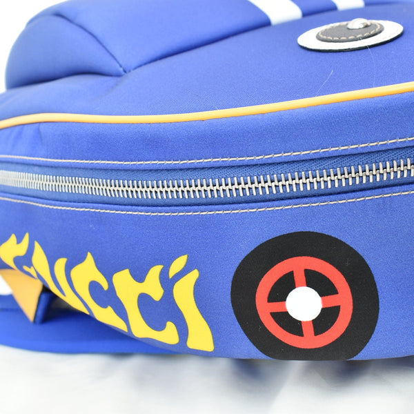 GUCCI Children's Car Nylon Canvas Backpack Bag Blue 580435 - Hot Deals