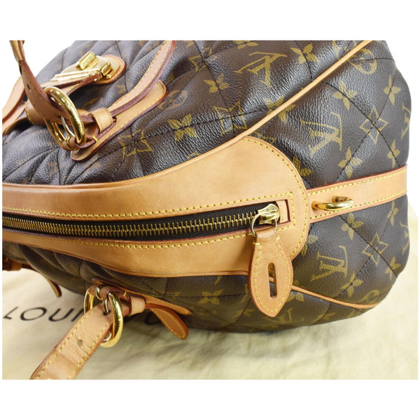 LOUIS VUITTON Etoile Bowling Monogram Canvas Satchel Bag Brown