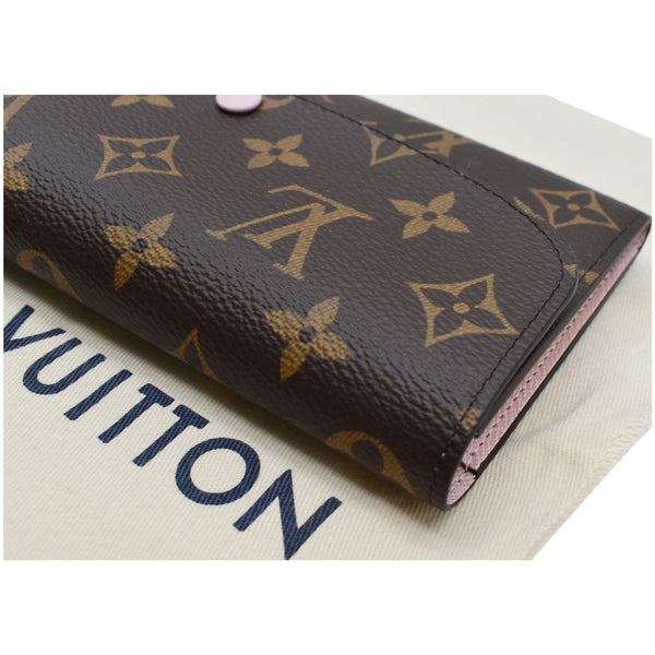 LOUIS VUITTON Emilie Monogram Canvas Wallet Rose Ballerine