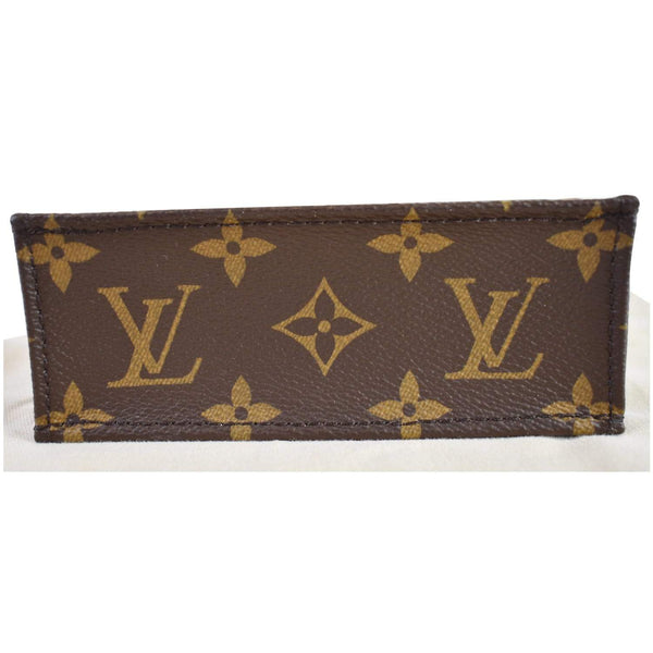 LOUIS VUITTON Petit Sac Plat Monogram Canvas Shoulder Bag Brown