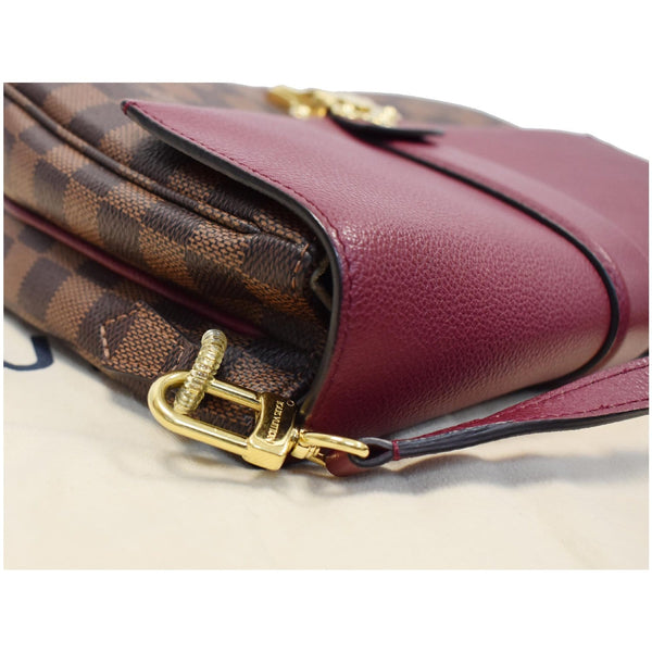 LOUIS VUITTON Clapton Damier Ebene Crossbody Bag Raisin