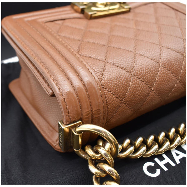 Chanel  Small Boy CC Chain Leather Shoulder Bag - DDH