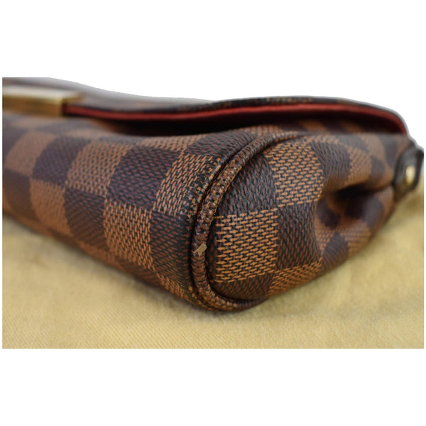 LOUIS VUITTON Favorite MM Damier Ebene Crossbody Bag Brown