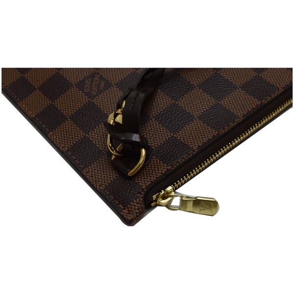 LOUIS VUITTON  Pochette Wristlet Pouch Monogram Canvas Neverfull MM Brown