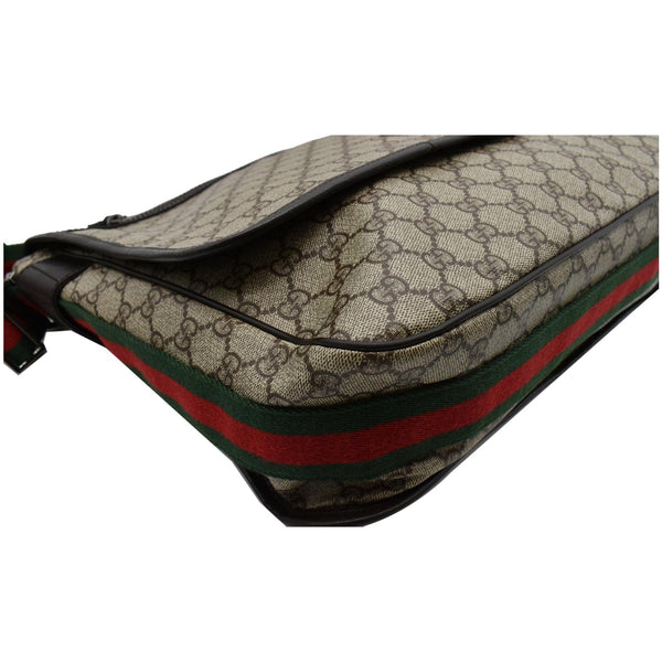 GUCCI GG Vintage Web Canvas Messenger Bag Beige/Ebony 189748