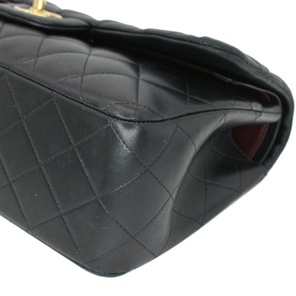 CHANEL Classic Jumbo Double Flap Lambskin Leather Shoulder Bag Black 24752035 - Hot Deals