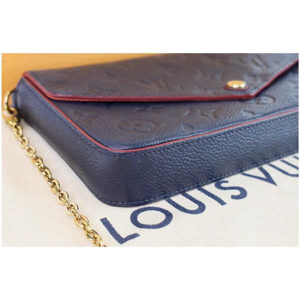 Louis Vuitton Pochette Felicie Monogram Empreinte Pouch - blue color