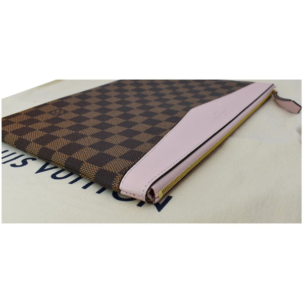 LOUIS VUITTON Daily Pouch Monogram Canvas Clutch Bag Rose Poudre