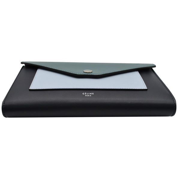 Celine Pocket Envelope Leather Shoulder Bag Multicolor top side