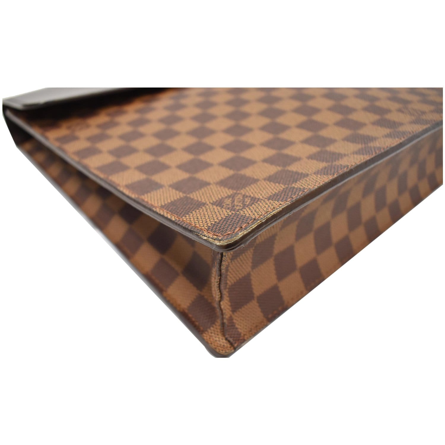 Louis Vuitton Altona Briefcase in brown checkerboard canvas and brown  leather