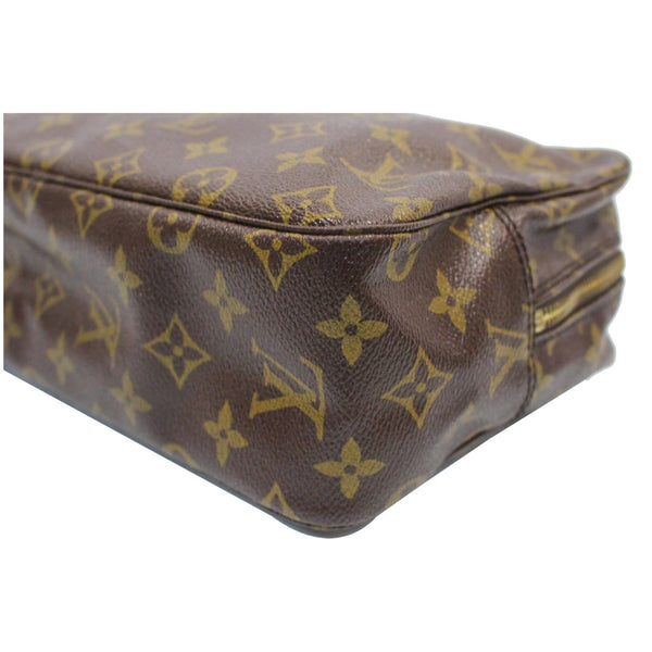 Louis Vuitton Trousse Toilette 28 Monogram Canvas Pouch brown color