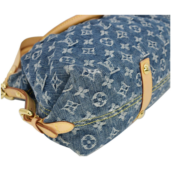 LOUIS VUITTON Cabby MM Monogram Denim Shoulder Bag Blue