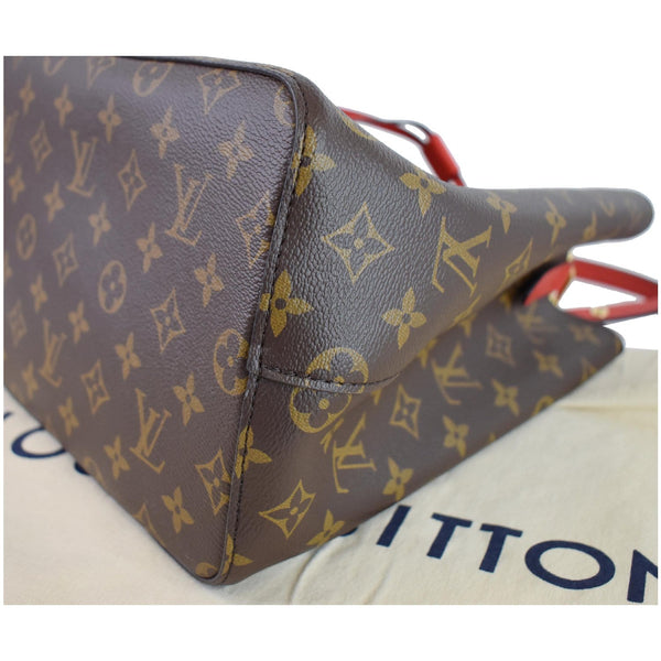 LOUIS VUITTON Neonoe Monogram Canvas Crossbody Bag Coquelicot
