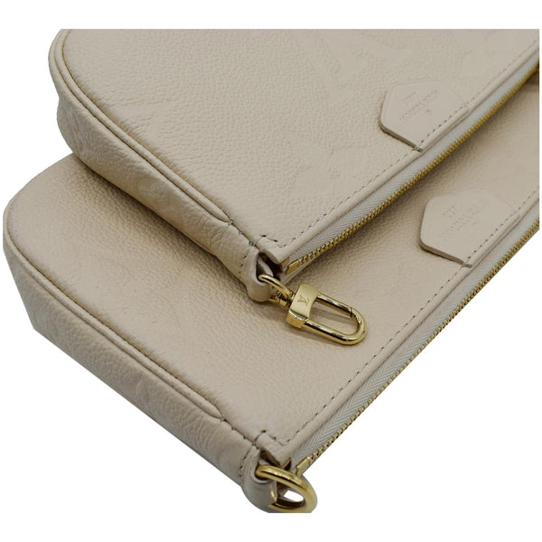 LOUIS VUITTON Multi Pochette Accessoires Monogram Empreinte Shoulder Bag Cream