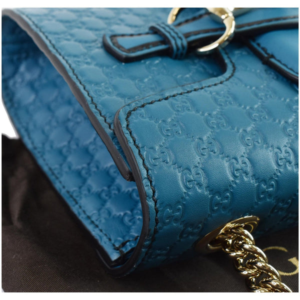 authentic Lv Gucci Emily Mini Micro Guccissima Leather Bag
