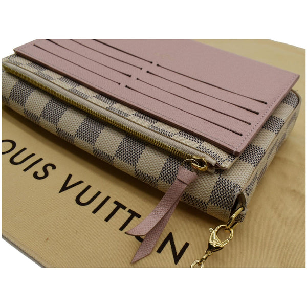 Louis Vuitton Felicie Pochette Damier Azur Crossbody Bag