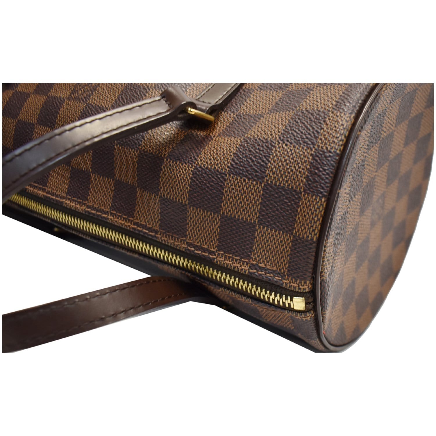 Louis Vuitton Papillon Damier Ebene Shoulder Bag Brown