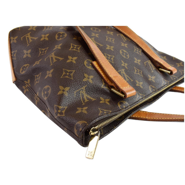 LOUIS VUITTON Cabas Piano Monogram Canvas Shoulder Bag Brown