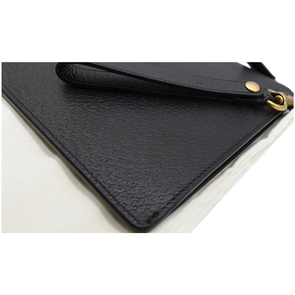 GUCCI Agora Web Leather Bag Black 428758