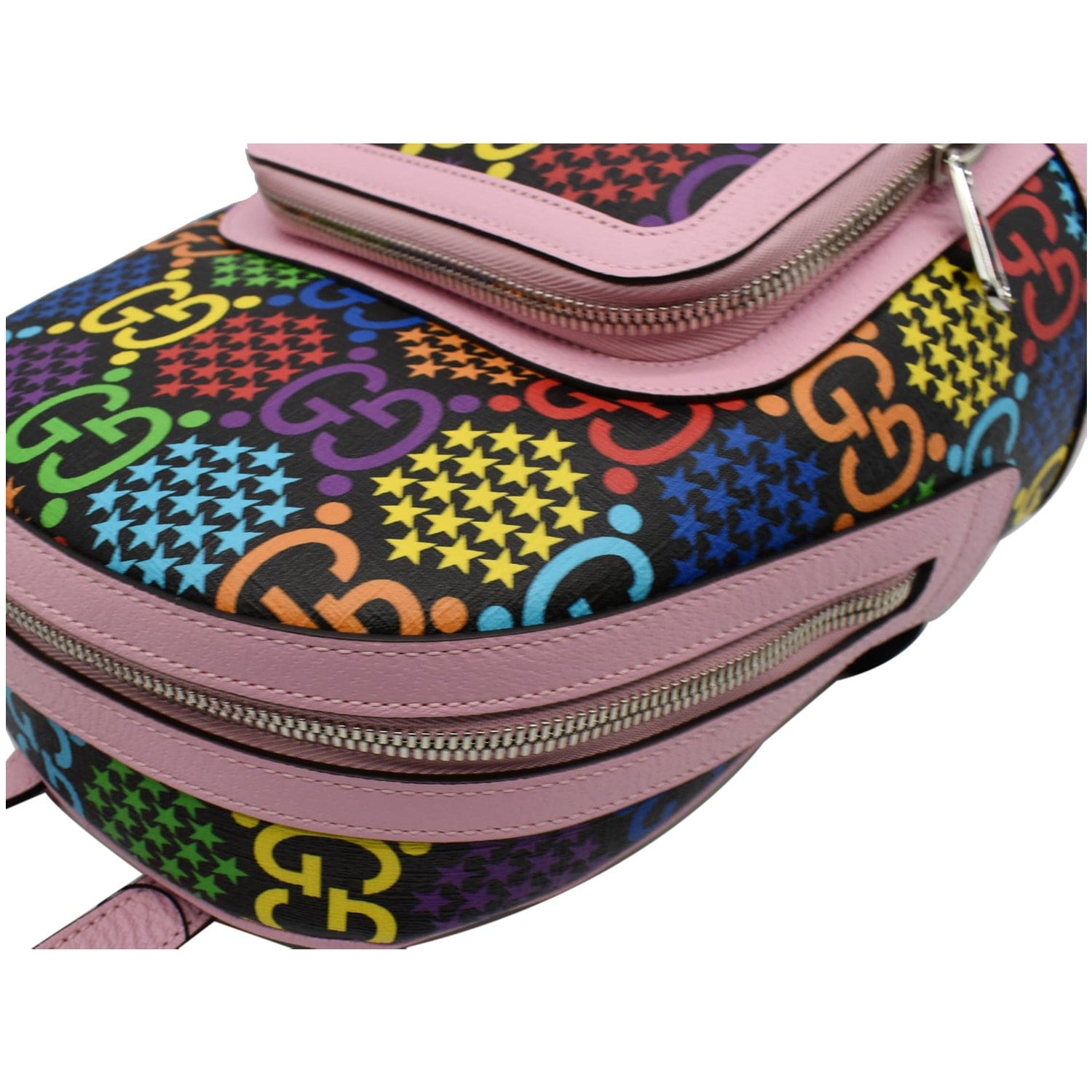 GUCCI Apple Small Interlocking GG Supreme Canvas Backpack Multicolor 6