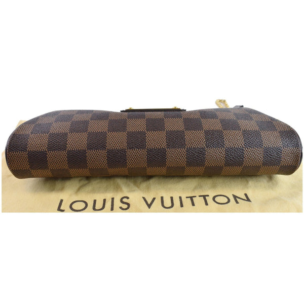 LOUIS VUITTON Eva Damier Ebene Pochette Clutch Crossbody Bag