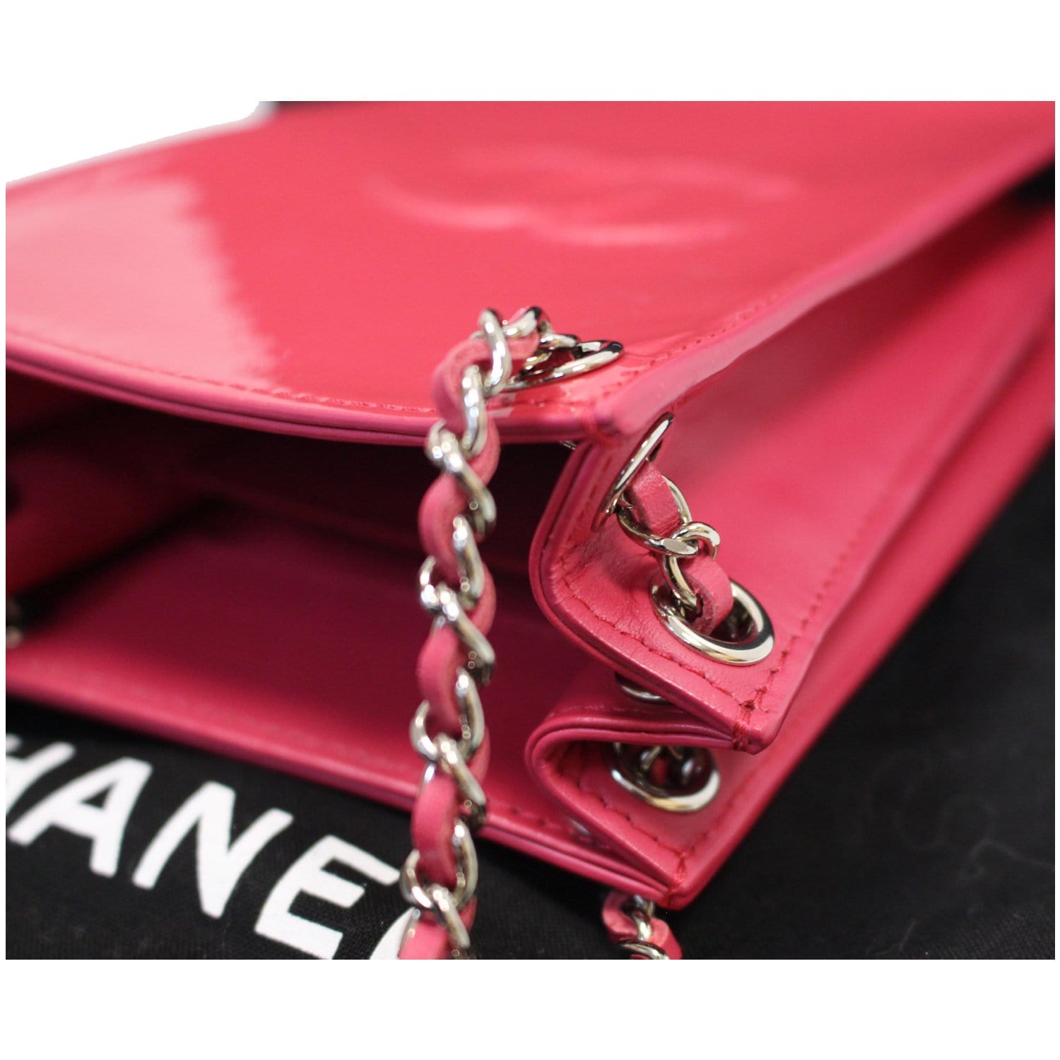 Shop CHANEL FLAP PHONE HOLDER WITH CLASSIC CHAIN