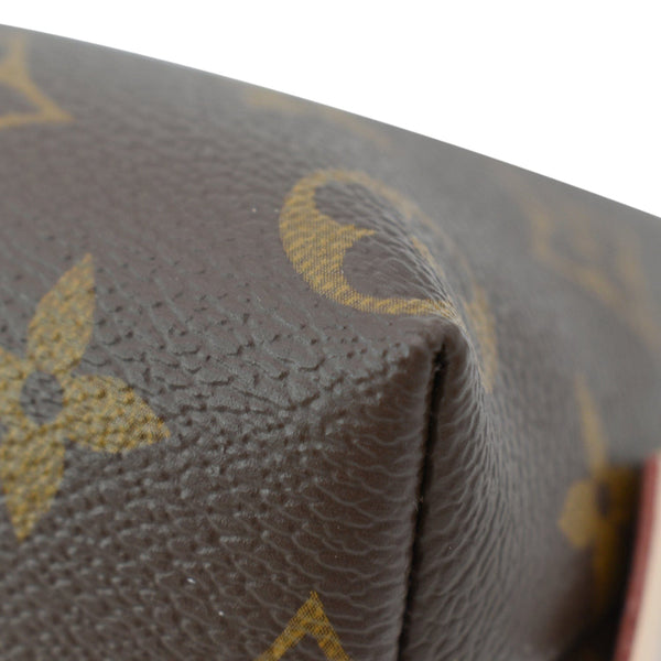 LOUIS VUITTON Monogram Canvas Cosmetic Pouch Brown