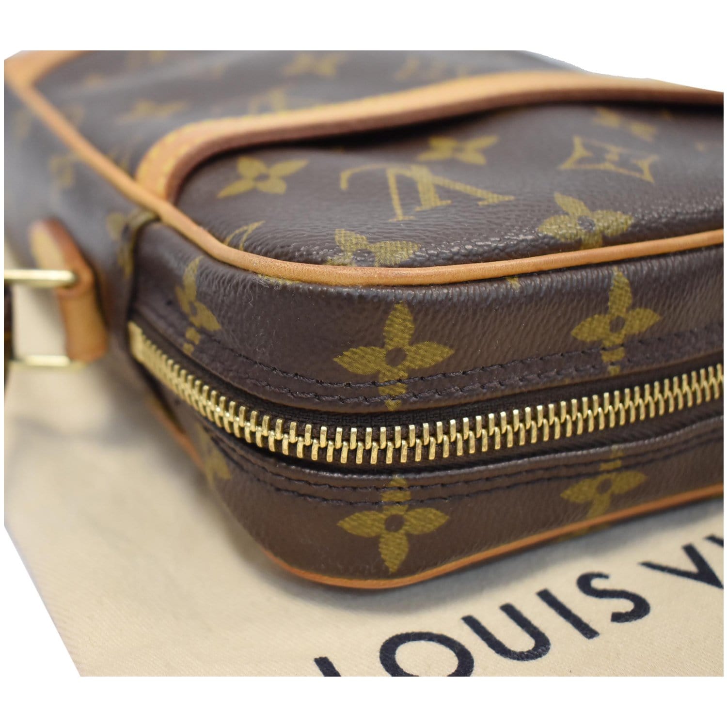 Louis Vuitton Danube Monogram Brown Bag In Coated Canvas