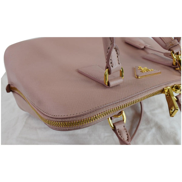 PRADA Promenade Small Saffiano Leather Shoulder Bag Pink