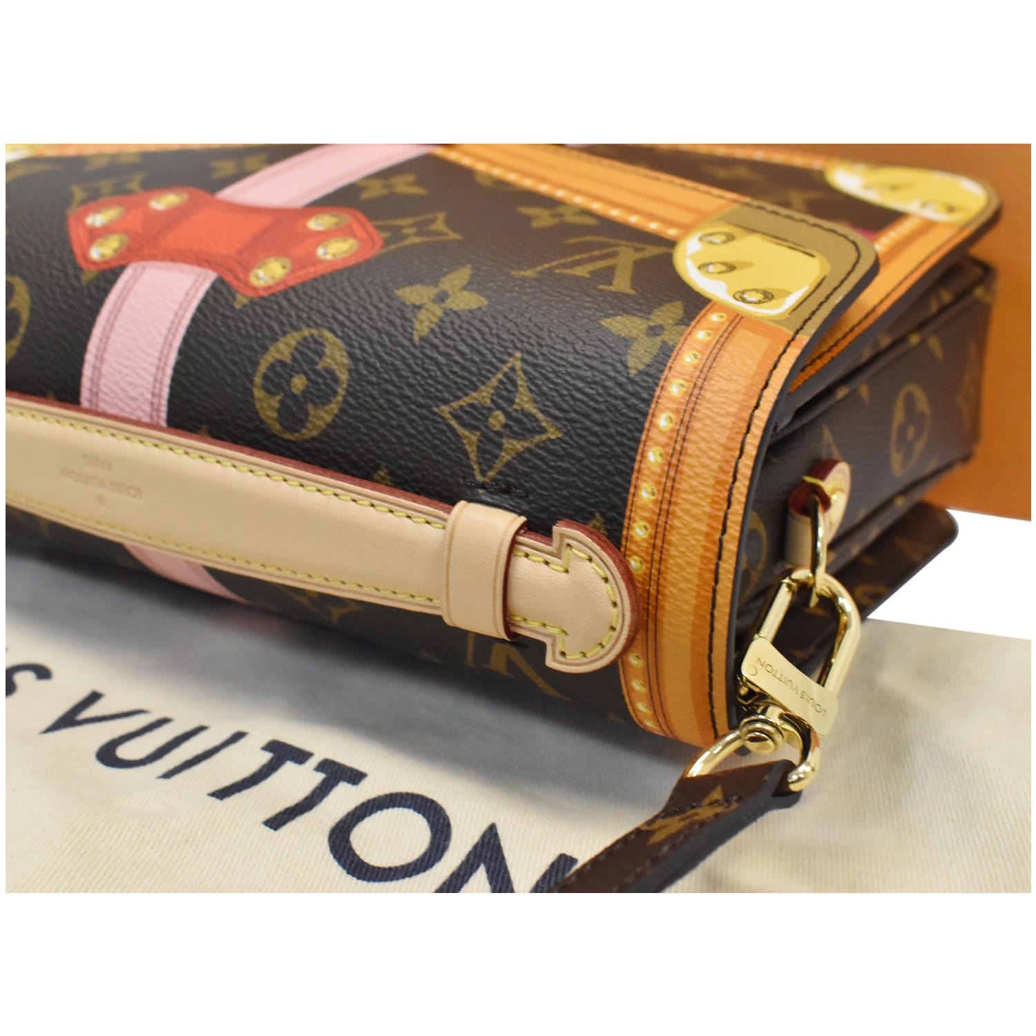 Louis Vuitton Pochette Metis Limited Edition Summer Trunks Monogram Canvas  Brown 2201041