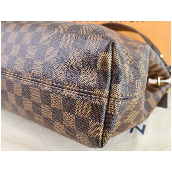 Louis Vuitton Graceful PM Damier Ebene Shoulder Bag - close corner