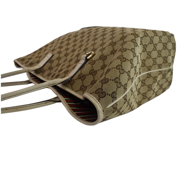 Gucci Large Britt GG Canvas Tote Bag Women | Beige texture