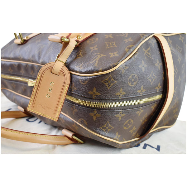 LOUIS VUITTON Carryall Monogram Canvas Satchel Bag Brown