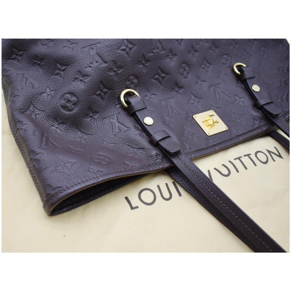 LOUIS VUITTON Citadine Monogram Empreinte Leather Shoulder Bag Plum