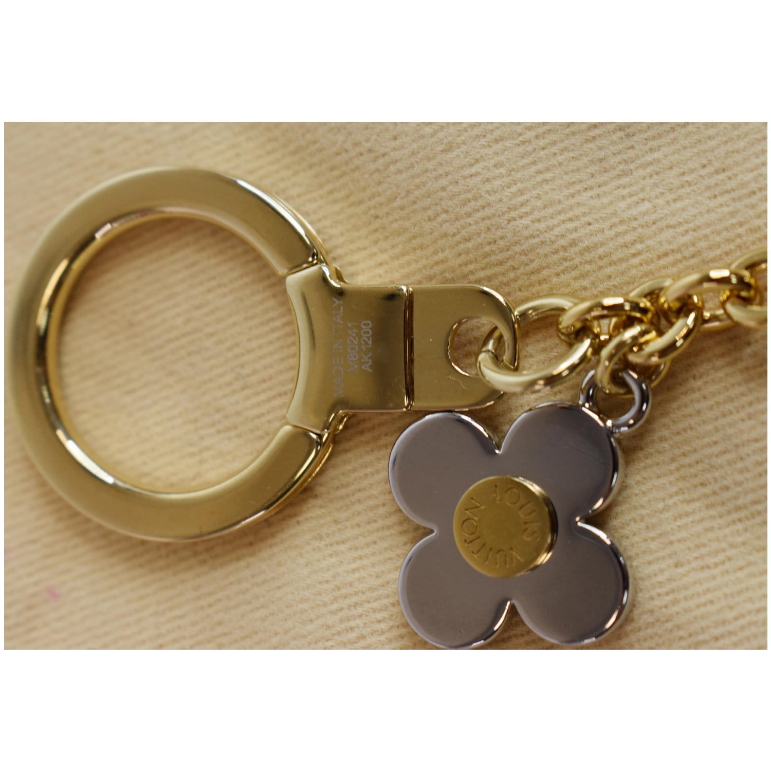LV Blooming Flowers Chain Bag Charm and Key Holder