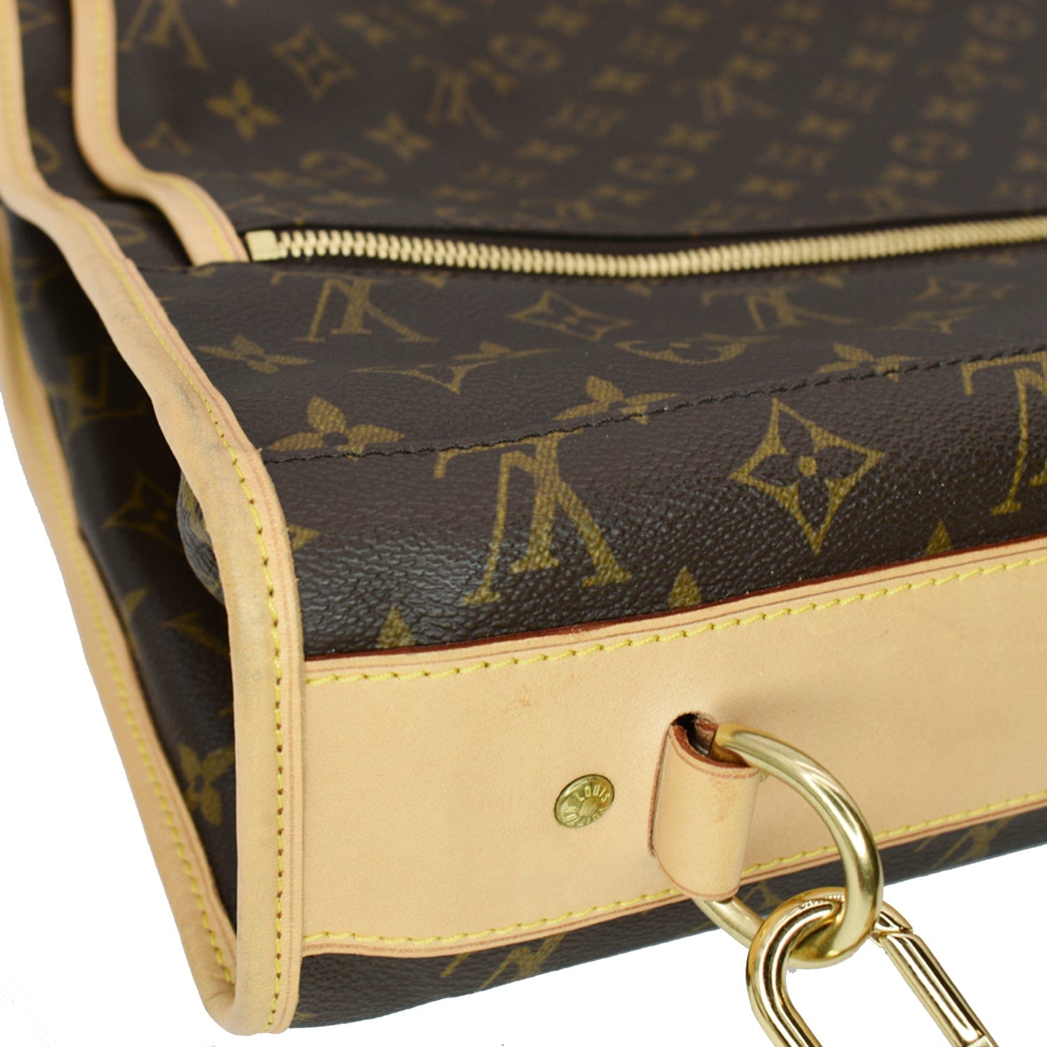 Garment cloth travel bag Louis Vuitton Brown in Cloth - 35041513