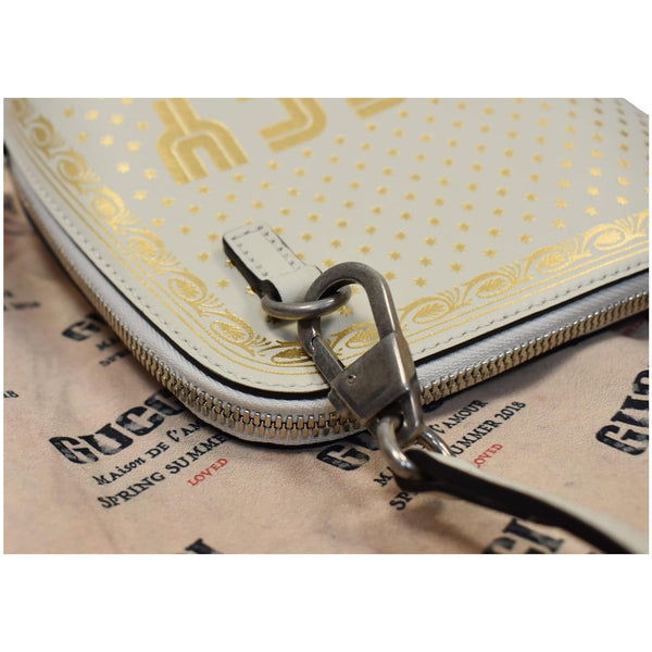 GUCCI Moon Steller Guccy Leather Crossbody Bag Ivory - Final Sale