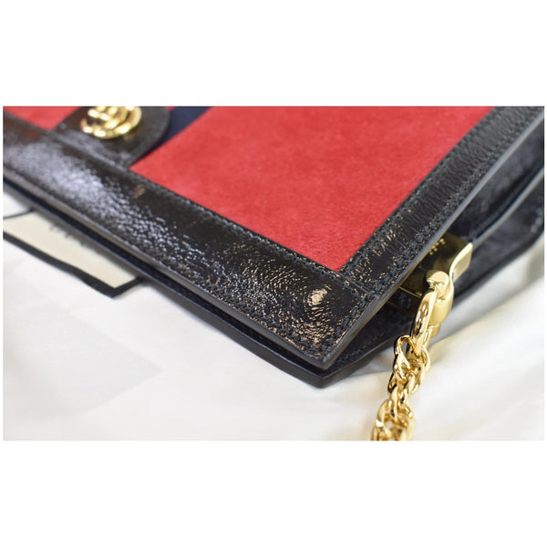 Gucci Ophidia GG Small Web Suede Leather trim Bag