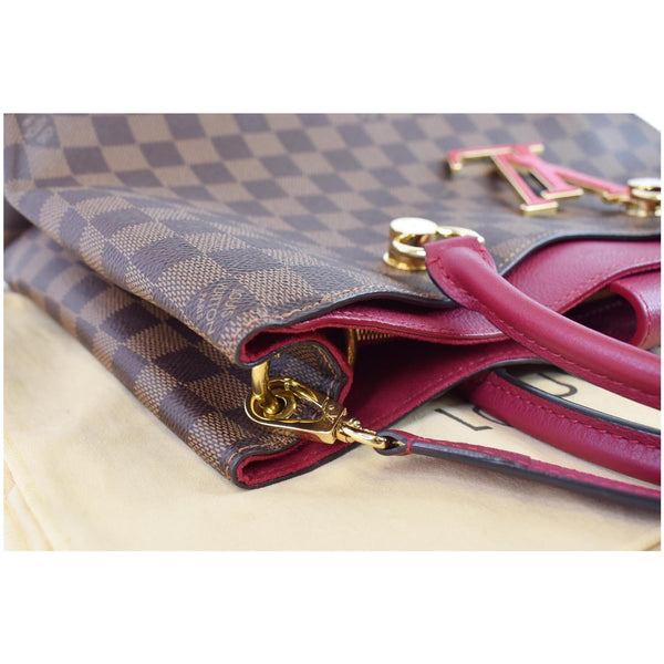 LOUIS VUITTON LV Riverside Damier Ebene Shoulder Bag Red