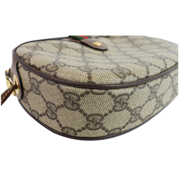 Gucci GG Supreme Web Crossbody Bag Beige For Women - beige seams