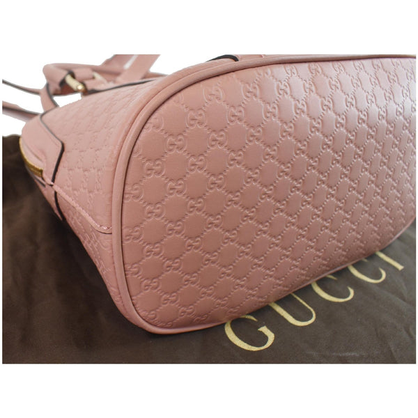 GUCCI Mini Dome Micro Guccissima Leather Shoulder Bag Pink 449654