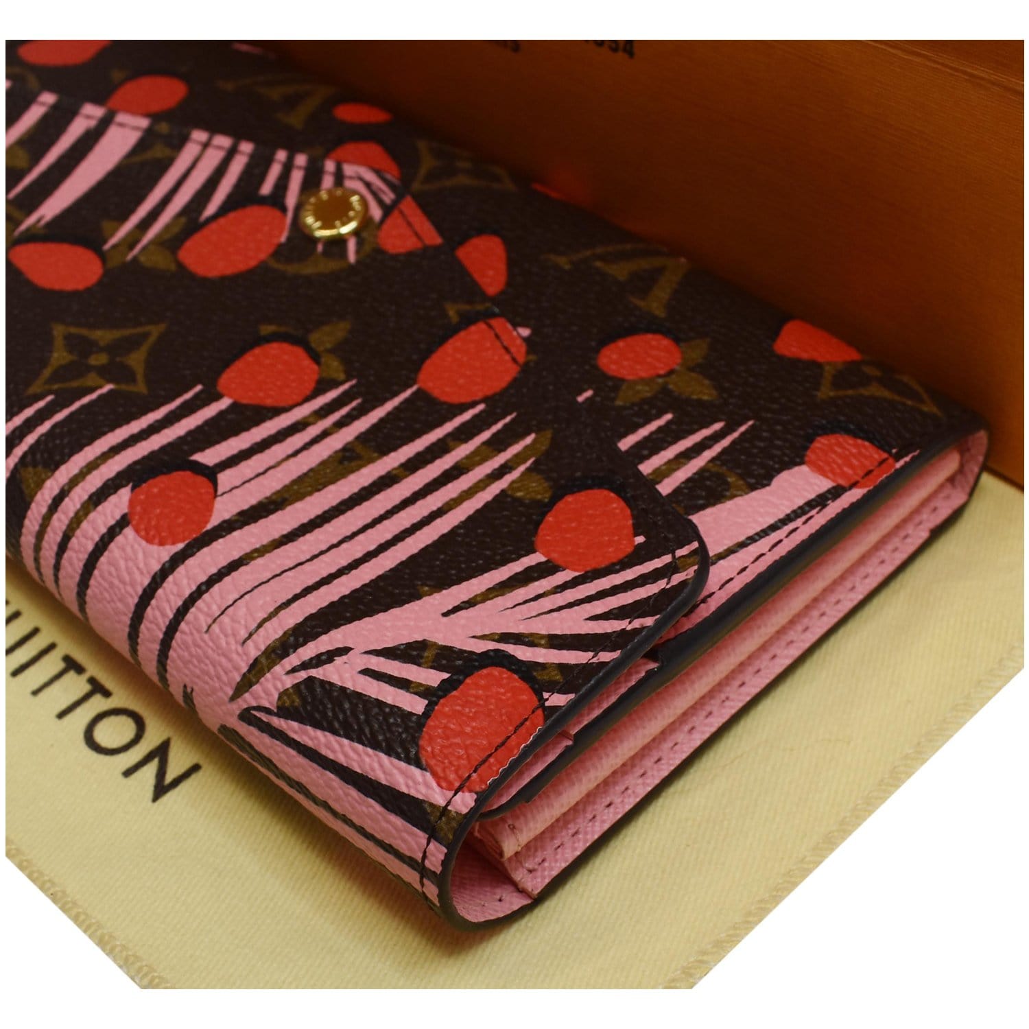 Louis Vuitton Pink Monogram Jungle Dot Palm Iphone 6 Folio Cover