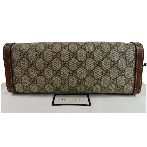 Gucci Padlock Small GG Supreme leather Shoulder bag bottom