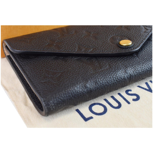 Used Lv Josephine Empreinte Leather Wallet Black