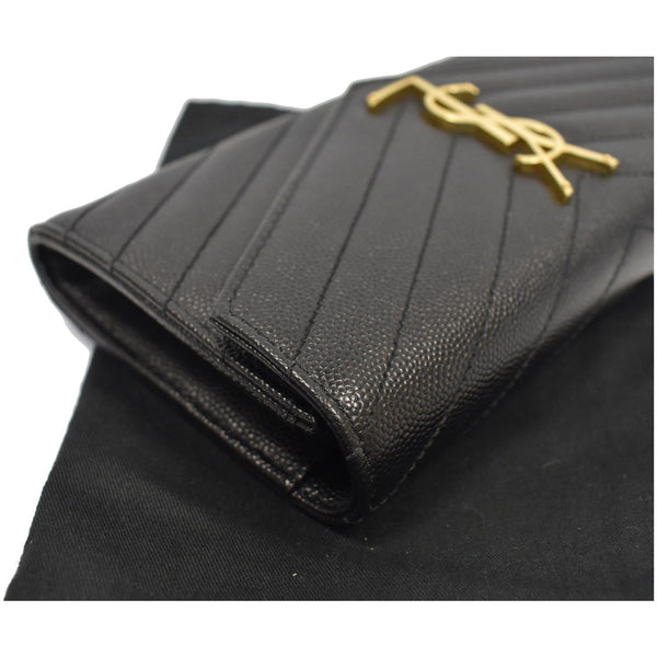 Yves Saint Laurent Large Classic interior Wallet Black