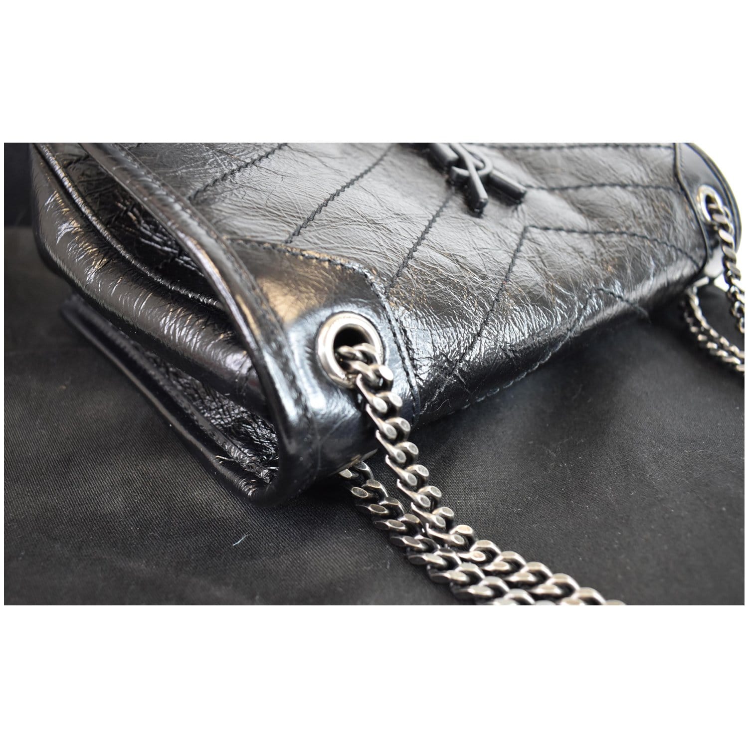 CHANEL 19 Flap Coin Purse Quilted Goatskin Chain Crossbody